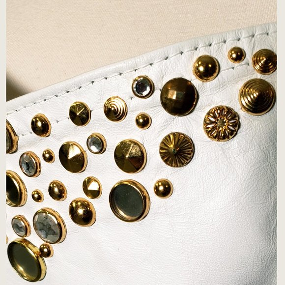 Ardens Pleather Jeweled Bustier - Picture 3 of 9